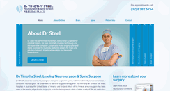 Desktop Screenshot of drtimothysteel.com.au