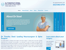 Tablet Screenshot of drtimothysteel.com.au